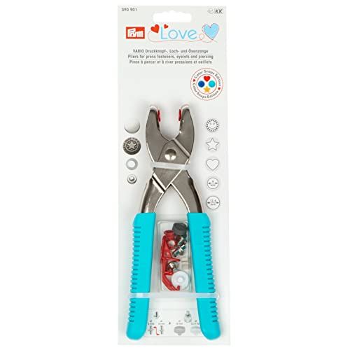 Prym 390901 Love vario-tang en gereedschap drukknopen snaps gereedschap mint, Turquoise, 1 maat