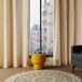 Atmosphera rideau lilou - L260 x H140 cm - blanc ivoire - polyester - avec œillets