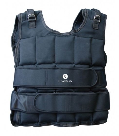Sveltus Gewogen Vest - 10kg - Zwart