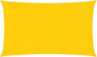 vidaXL Zonnezeil 160 g/m² 3x6 m HDPE Geel