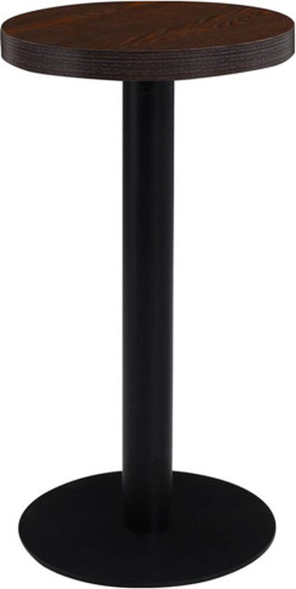 vidaXL Bistrotafel 40 cm MDF Donkerbruin