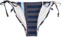 Next Dames Bikinislip met strik opzij Blauw Gestreept Polyamide Maat 40