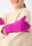 Codello Premium breipettenhandschoenen Vrouwen Wol Kasjmier Effen pink
