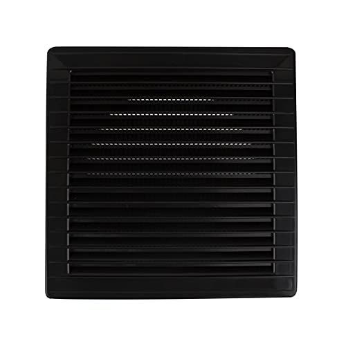 MKK Ventilatierooster hoekig Ø 150 mm - Zwart