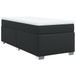 vidaXL Boxspring met matras kunstleer zwart 80x200 cm