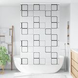 Maison Exclusive - Rideau de douche avec caisse intégrée, dimensions 120x240 cm, largeur du tissu 116 cm