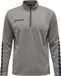 Hummel Hmlauthentic Sweatshirt Enfant Demi-Zip Mélange Gris Polyester/Coton Taille 116