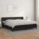 Maison Exclusive - Boxspringbed met matras, noir, 200x200 cm, cuir artificiel