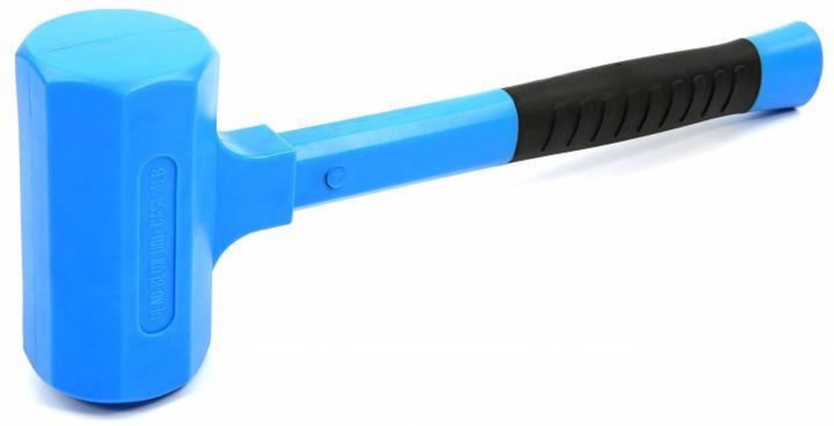 HBM 2000 Gr terugslagloze hamer met ANTI SLIP fiberglas steel