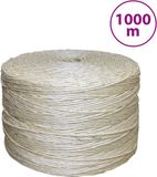 vidaXL Touw 3 mm 1000 m 100% sisal Bruin