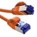 InLine® Patchkabel Slim, Cat.6A, S/FTP, TPE (LSZH) flexibel, PoE, koper (CU), LAN, Ethernet, netwerkkabel, RJ45 Gigabit, oranje, 25m, 74925O