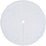 vidaXL Jupe de sapin de Noël blanc 90 cm imitation fourrure