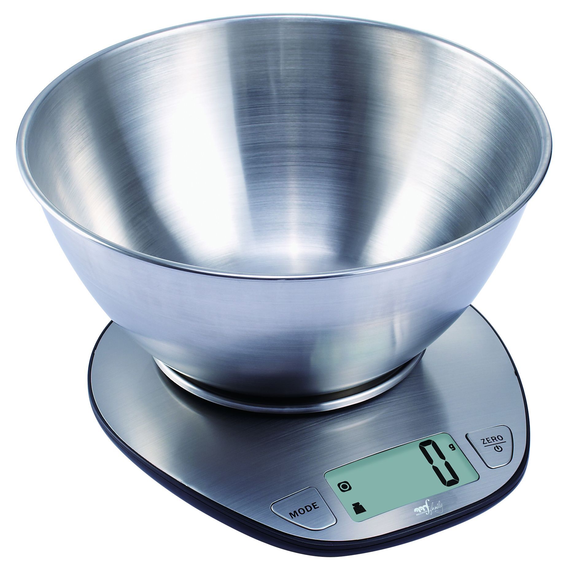 Melchioni Graal Keukenweegschaal - Roestvrijstaal - 5 kg - LCD