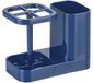 iDesign Med+ badkamer tandenborstel- en tandpastahouder en medicijnkastje-organizer, marineblauw