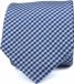 Suitable - Cravate soie motif carreaux bleu K82-4
