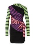 Desigual Jurk groen / lila / pink / zwart