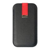 Amplicomms Leren beschermhoes met magneetsluiting, accessoire voor smartphone Swisvoice en Amplicomms M 510