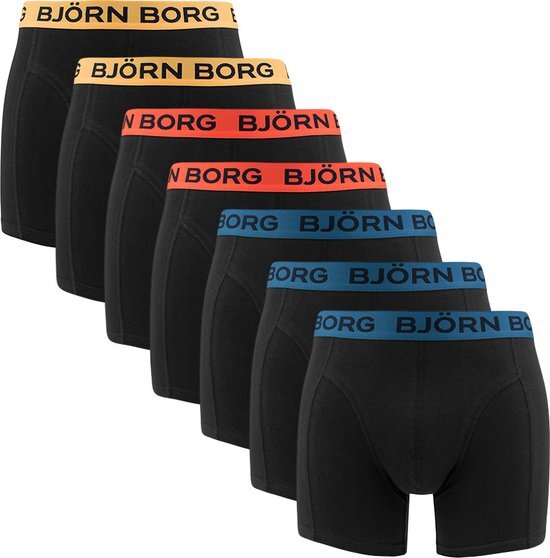 Bjorn Borg 7-pack heren boxershort - Classy Spring - S - Zwart.