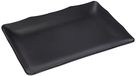 SCHAAL LACOR Serveerservies van melamine, zwart, 25 x 17 x 3 cm
