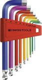 PB Swiss Tools PB212.H-10RB stiftsleutelset 9 delig kogelkop kort