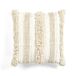Lush Decor Wilbur housse de coussin décorative en coton, 50 x 50 cm, ivoire
