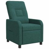 vidaXL - Relaxfauteuil - Donkergroen - Stof