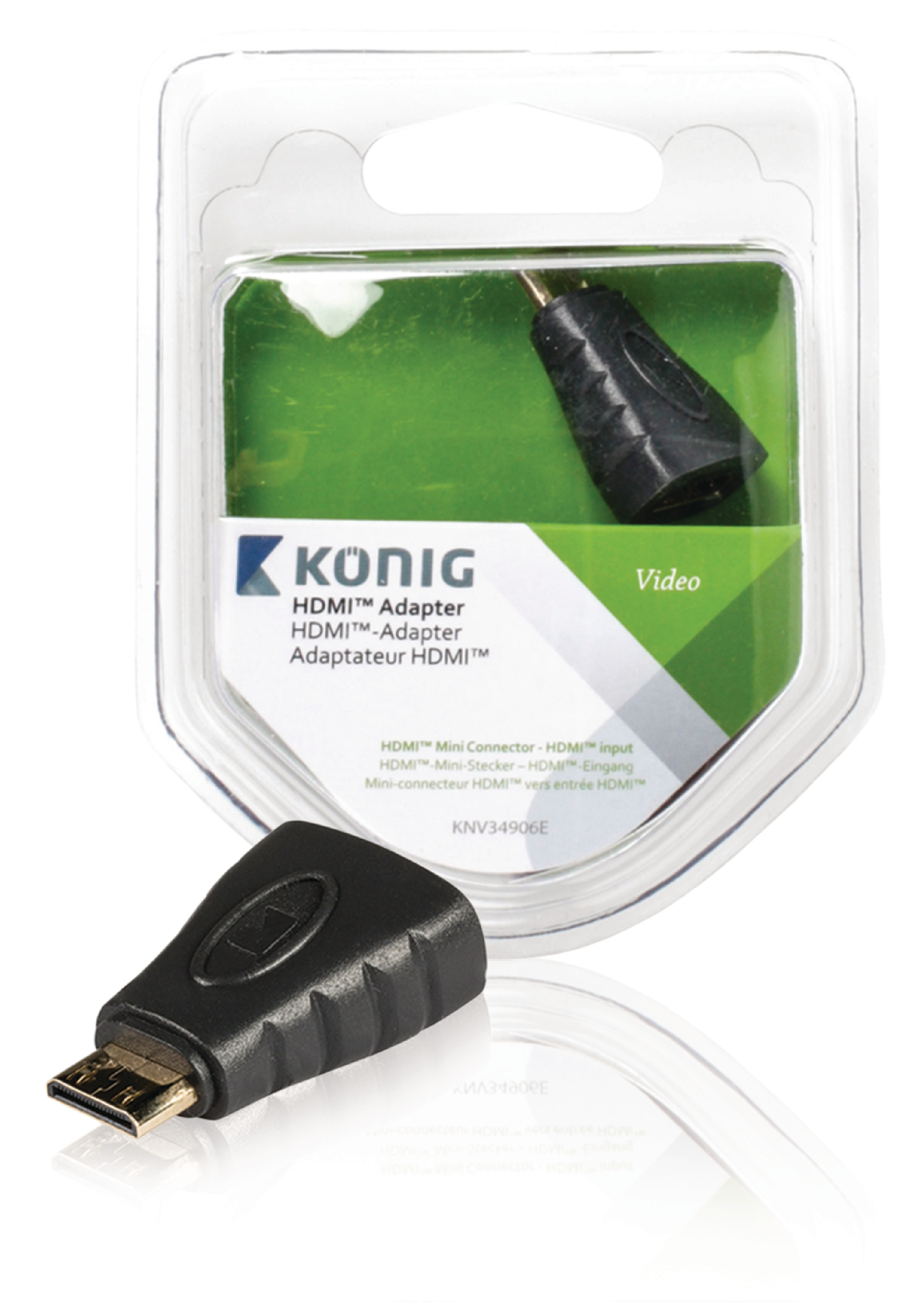 König HDMI - HDMI Mini Adapter - Antraciet