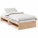 VidaXL Slaapbank Wit Grenenhout Inclusief Matras 90x190 cm