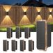 Lampes solaires, set de 8, avec faisceau lumineux vers le haut et vers le bas, 5 températures de couleur, protection IP65