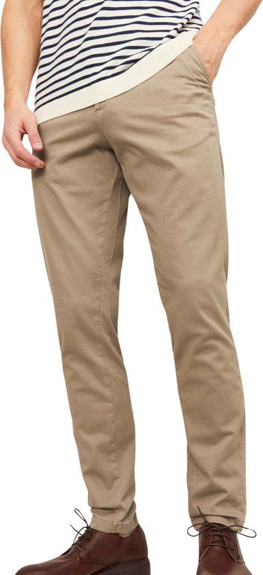 JACK & JONES Marco Bowie Loose Fit Chino - Beige - Heren - Maat 27/32
