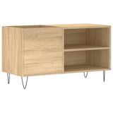 vidaXL Platenkast 85x38x48 cm Sonoma Eiken Bewerkt Hout