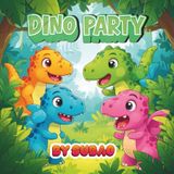 Dino Party: Celebration: Simple & Cute Dinosaurs Birthday Coloring Book