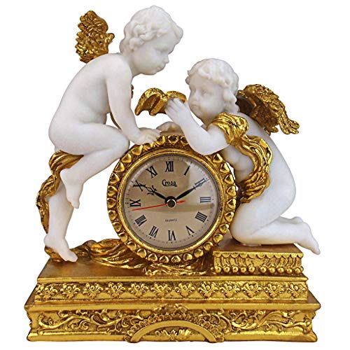 Design Toscano Chateau Carbonne Cherub pendelhorloge, 10 x 24 x 26,5 cm