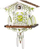Engstler - 330 QM vert - Horloge à coucou - Horloge murale - Bois - Multicolore/Vert/Blanc/Brun - Pile