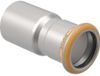 Geberit Mapress Therm verloopstuk met spie-eind: d=76.1mm, d1=54mm, 42428
