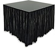 Gear4music 80cm x 200cm Staging Valance Zwart