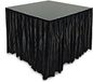 Gear4music 80cm x 200cm Staging Valance Zwart