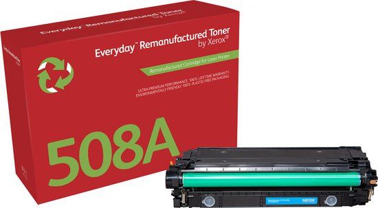 Xerox Compatible Xerox Everyday™ Cyaan Remanufactured Toner van Xerox compatible met HP 508A (CF361A), Standaard capaciteit