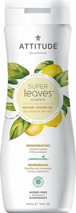 Attitude Super Leaves Regenerating Lemon Douchegel - 473ml