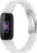 By Qubix Qubix - Compatible Fitbit bandje - Geschikt voor Fitbit Inspire 3 - Resin schakelbandje - Parelmoer wit