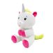 2-in-1 pluche dier, ballongewicht eenhoorn met lus, 21 cm, 170 g