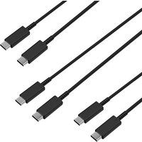 Phonillico® Lot 3 USB-C USB-C snellaadkabels 1m voor Samsung Galaxy S23 PLUS/S23 ULTRA/S22 PLUS/S22 ULTRA/TAB S9/TAB S9 PLUS/TAB S9 ULTRA/TAB S8/TAB S8 ULTRA/TAB S8 PLUS/TAB S7/TAB S7 FE/TAB S7 PLUS