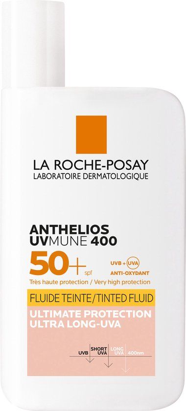 La Roche-Posay Anthelios UVMune 400 Tinted Fluid SPF50+ 50ml - Zonnebescherming voor het gezicht