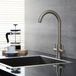 Hudson Reed Mitigeur de cuisine moderne avec bec pivotant | Nickel brossé | Como