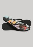 Superdry Vegan Kinderenlippers met logo - Dames - Slippers - Oranje Tropic AOP