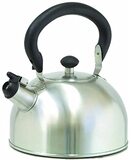 Ibili Pijpketel 2,5 l van roestvrij staal/kunststof, zilver/zwart, 21 x 20 x 17 cm