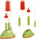 Unyqoos® brosse en silicone pour biberons – nettoyeur pour biberons, tétines et becs verseurs, design adorable d'ours polaire, set de 4