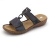 Rieker Dames Slipper - 60885-12 Jeansblauw - Maat 40