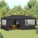 Prolenta Maison Exclusive Professionele Partytent met Zijwanden, 4x6 Meter, Antraciet, 90 g/m²