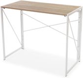Jack Computer Bureau - Vouwbare Tafel - Wit - Hout en Metaal - 74x45x90 cm